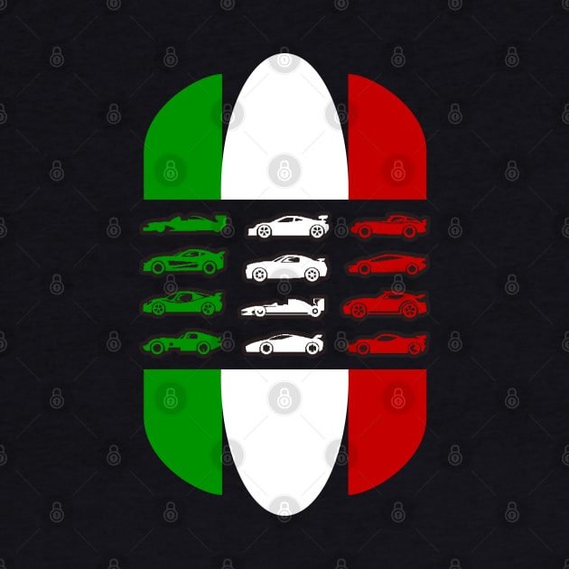 Italian Race Cars by Markyartshop